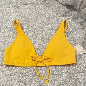 Bleu Rod Beattie Yellow Bikini Top Size 6